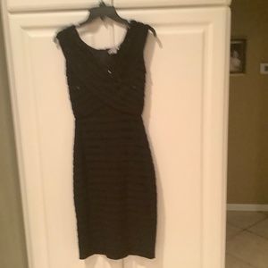 Cache Black Sequin Dress Size 4 New With Tag